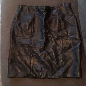 Leather skirt